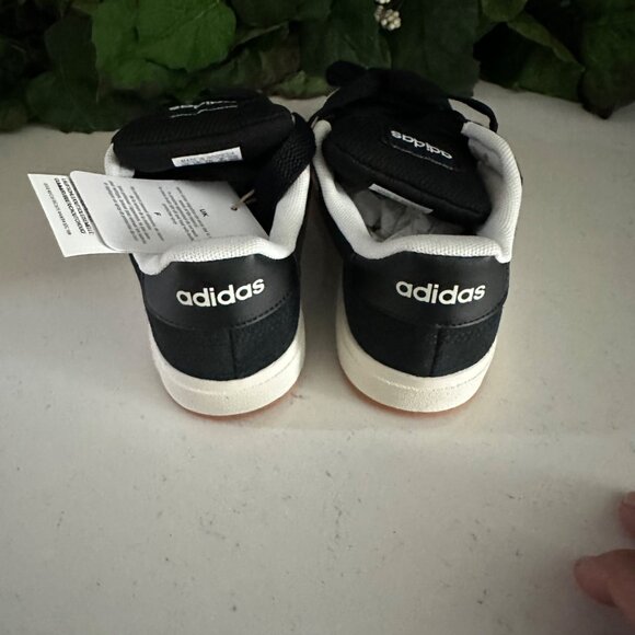 Adidas Grand Court 00s K Tennis Shoes 12K Black & White Unisex - Picture 3 of 8